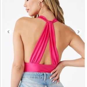 Hot pink Thong Bodysuit